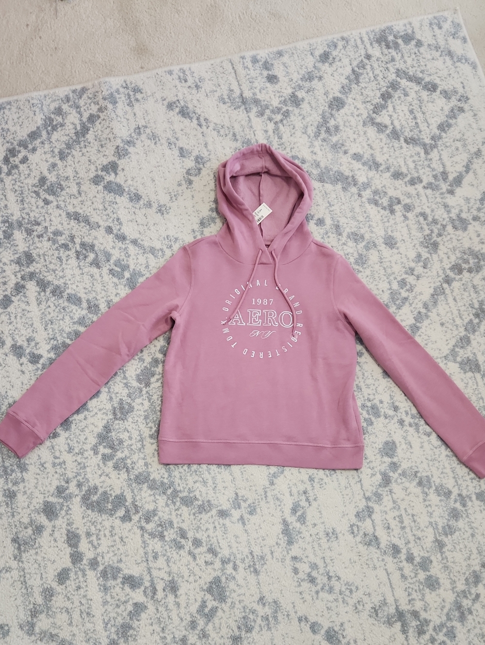 Aeropostale Mauve Pink Logo Hoodie